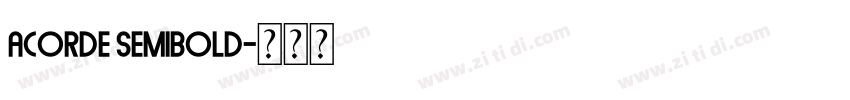 Acorde Semibold字体转换